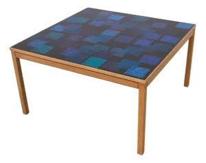 Mid-Century Enameled Oak Coffee Table by Törneman for NK Sweden, 1960s