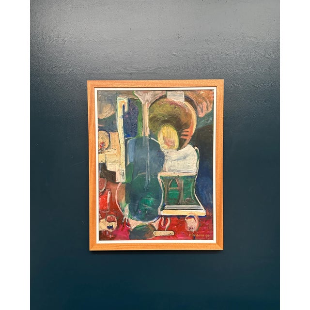 Hendrik De Jong, Abstract Composition, 1994, Oil on Canvas, Framed For Sale - Image 8 of 18