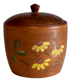 Handcrafted Lidded Wooden Box, 1920s