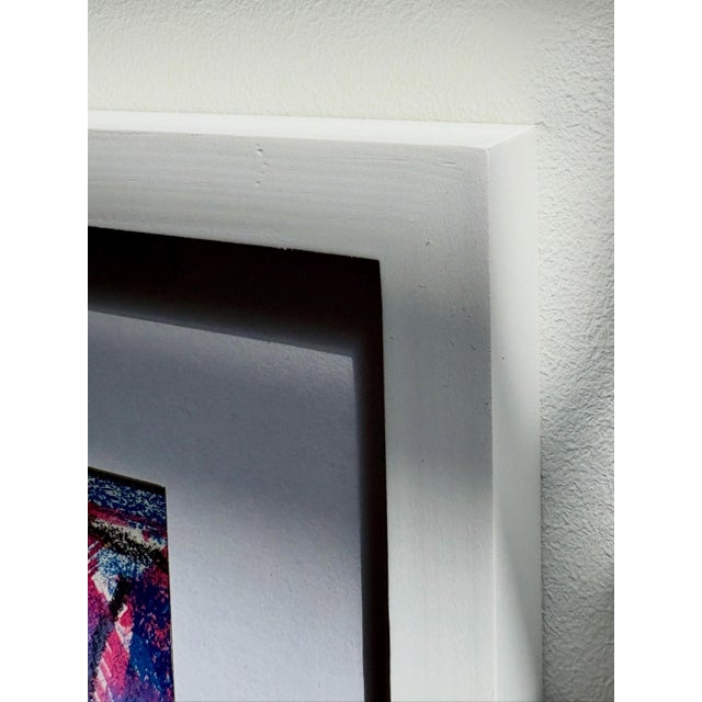 Kári Svensson, Abstract Lithograph, 1990s, Acrylic on Paper, Framed For Sale - Image 4 of 5