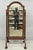 Contemporary Carved Mahogany Frame Italian Renaissance Style Tall Pivoting Dressing Cheval Mirror by Wellington. Circa...