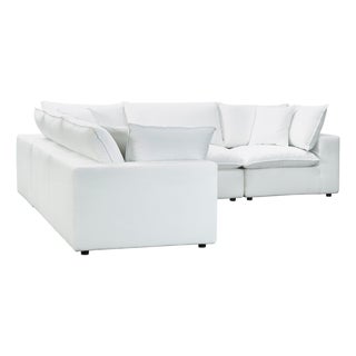 Cali Pearl Performance Fabric Modular L-Sectional For Sale
