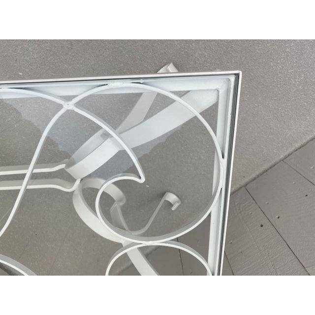 French Vintage Glass Top Coffee Table. For Sale - Image 11 of 13