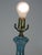 Neoclassical Mid 20th Century Neoclassical Fantasy, Sea Foam Blue, Porcelain Pale Blue Luster Table Lamp For Sale - Image 3 of 7