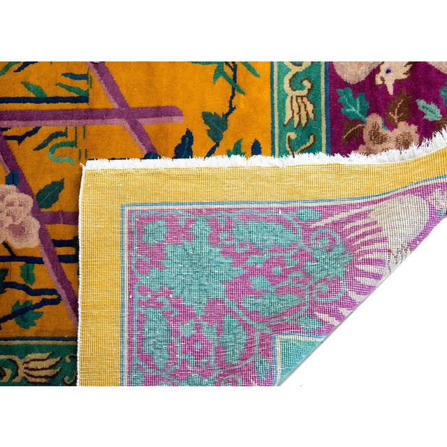 Extraordinary Early 20th Century Chinese Art Deco Rug For Sale - Image 14 of 15