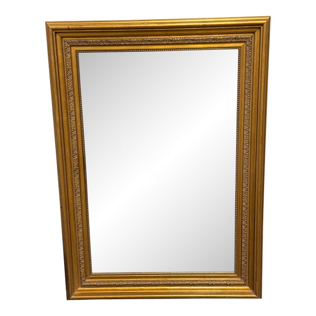 Windsor Art & Mirror Company Custom Antique Gold Finish Wall Mirror, Circa 2000 For Sale
