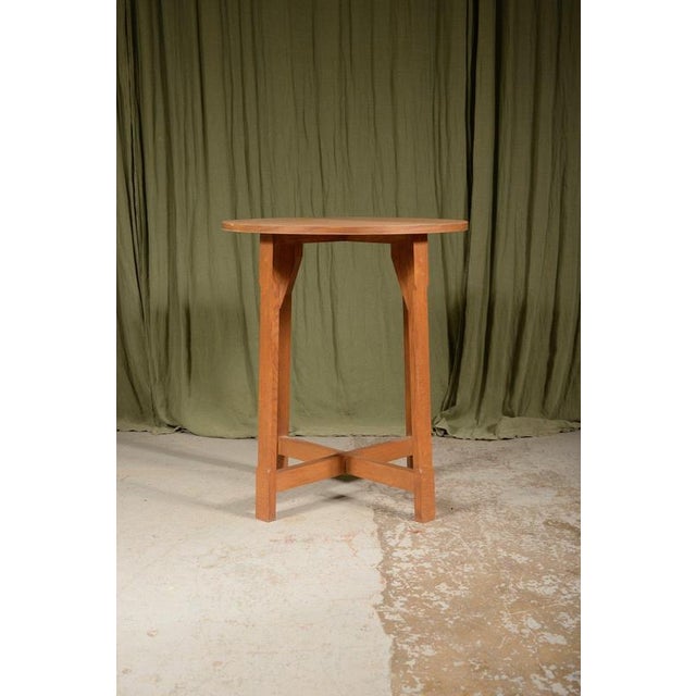 Cotswold School Light Oak Occasional Table, 1920s For Sale - Image 3 of 6