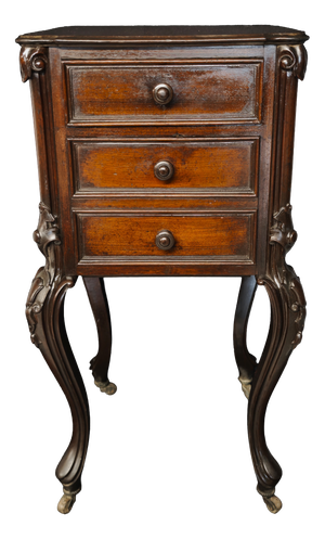 Antique Louis Philippe French Nightstand in Mahogany, 1800s