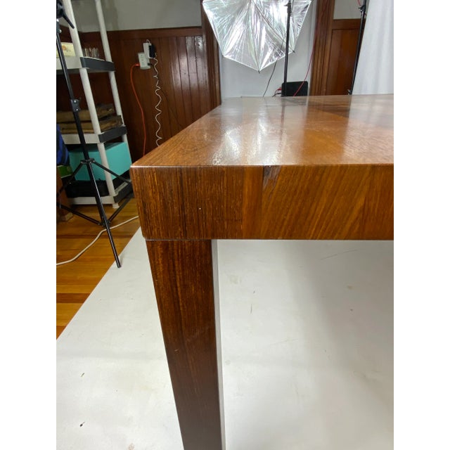 Dyrlund Danish Parsons Dining Table by Dyrlund Denmark Tri-Wood For Sale - Image 4 of 13