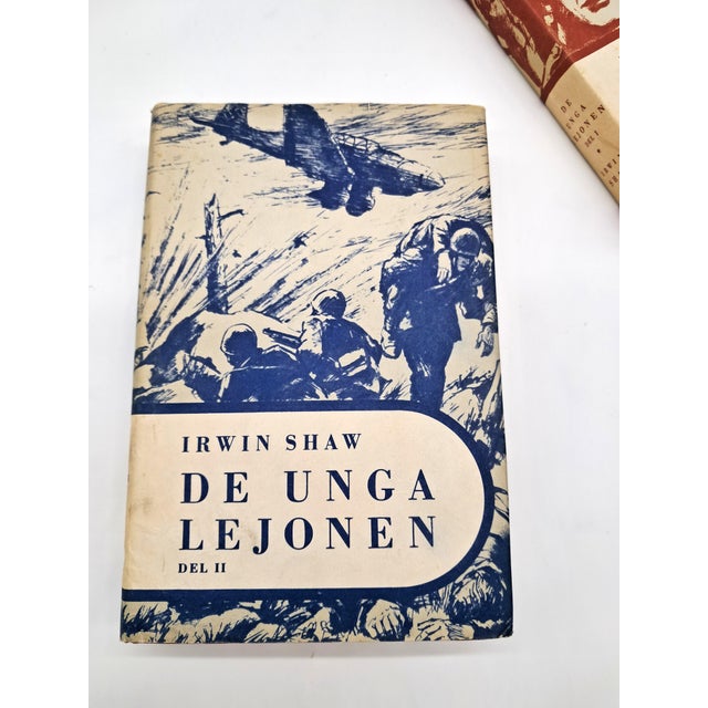 3 Vintage Swedish Hardcover Books 1950s, Svalans Jubileumsserien, Irwin Shaw the Young Lions & Harry Martinson, Bonniers Förlag For Sale - Image 6 of 12
