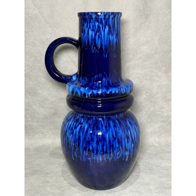 Large Vintage Fat Lava Vase, Germany, 1970s For Sale - Image 6 of 10