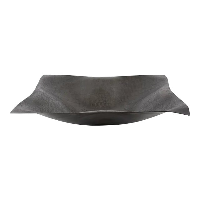 The Etched Crossways Wavy Edged Bowl, Small For Sale