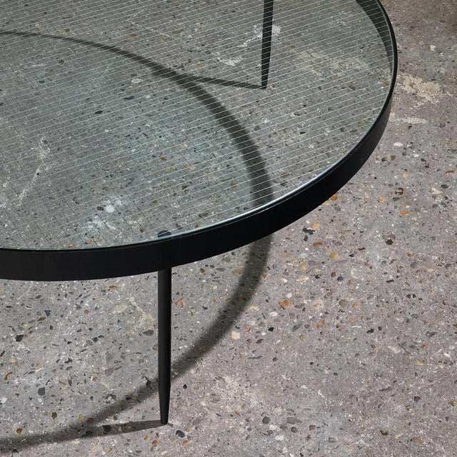 Metal Large Black Lacquered Steel G4 Coffee Table by Janni Van Pelt for Bas Van Pelt, 1956 For Sale - Image 7 of 13