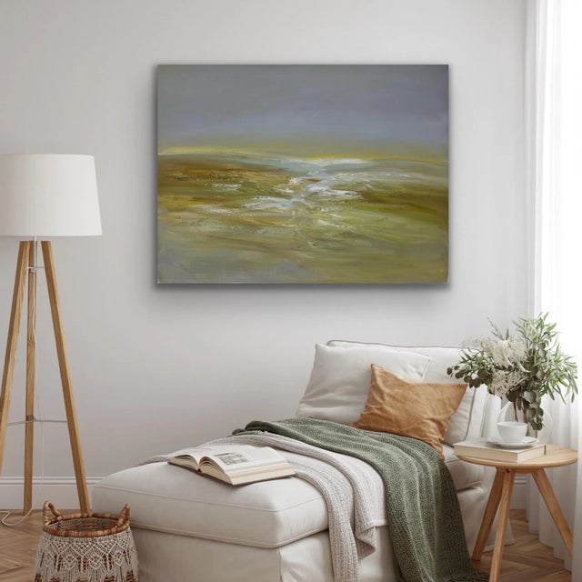 Wood Contemporary Abstract Original Oil Painting For Sale - Image 7 of 12