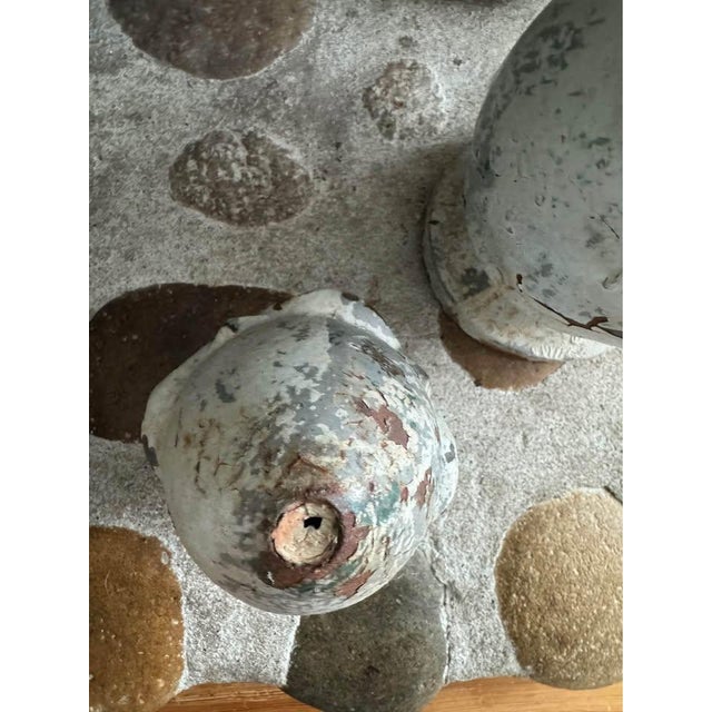 Rare Vintage Cast Iron Pineapple Finial/ Gate Remnant For Sale - Image 4 of 5