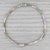 Modern 0.68ctw White Yellow Diamond Bracelet 18k White Yellow Gold 7.5" Bar Chain For Sale - Image 3 of 7