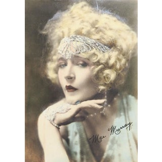 Vintage 1920's Movie Star Mae Murray Glamour Photograph For Sale