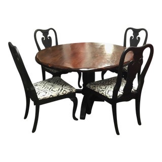 Graphite & Poly Top Dining Set For Sale