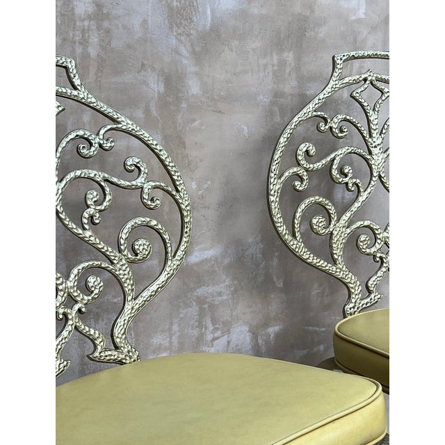 Mid-Century Modern Thinline Dining Set: Cast Aluminum Table & 6 Chairs, 1960s Usa For Sale - Image 3 of 13