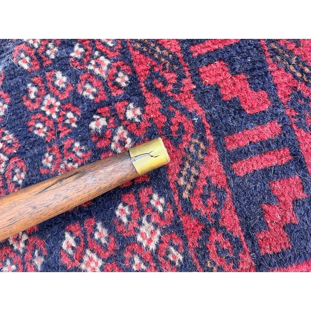 1960s Mid-Century Walnut and Brass Coffee Table For Sale - Image 4 of 4