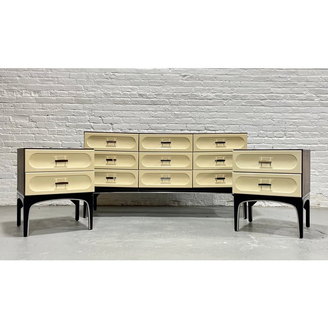 Mid Century Modern Plastic + Rosewood Credenza / Long Dresser by Vallieres, C. 1960's For Sale - Image 12 of 12