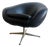 Vintage Black Armchair / One-Seater With Star Base Jansson For Sale
