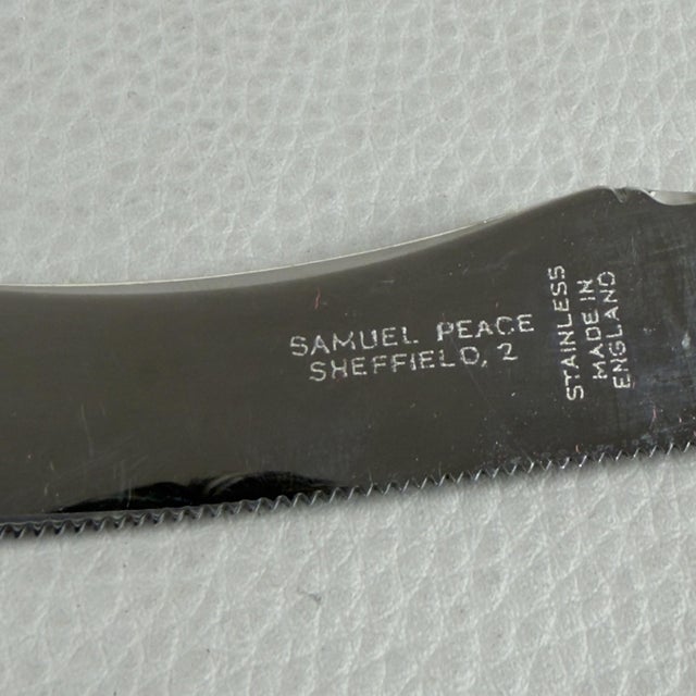 Metal English Cutlery Set from Samuel Peace, Set of 18 For Sale - Image 7 of 12