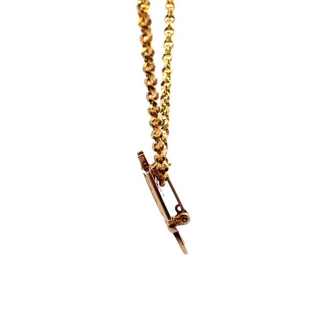 Vintage 10k Yellow Gold Pi Lambda Theta Honor Society Book Pendant Necklace For Sale - Image 4 of 6