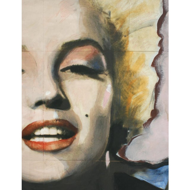 Georges-Charles Vanrijk, Marilyn Monroe, Print & Mixed Media Panel Painting, 1997 For Sale - Image 3 of 10