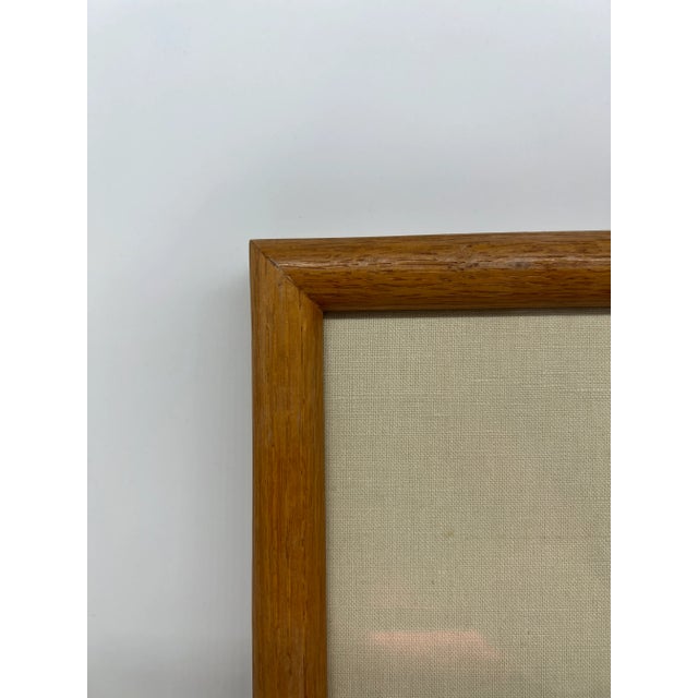 Early 20th Century Sovereign Cigarettes "Imperial Standard" Japan Flag on Silk Framed Art For Sale - Image 5 of 6