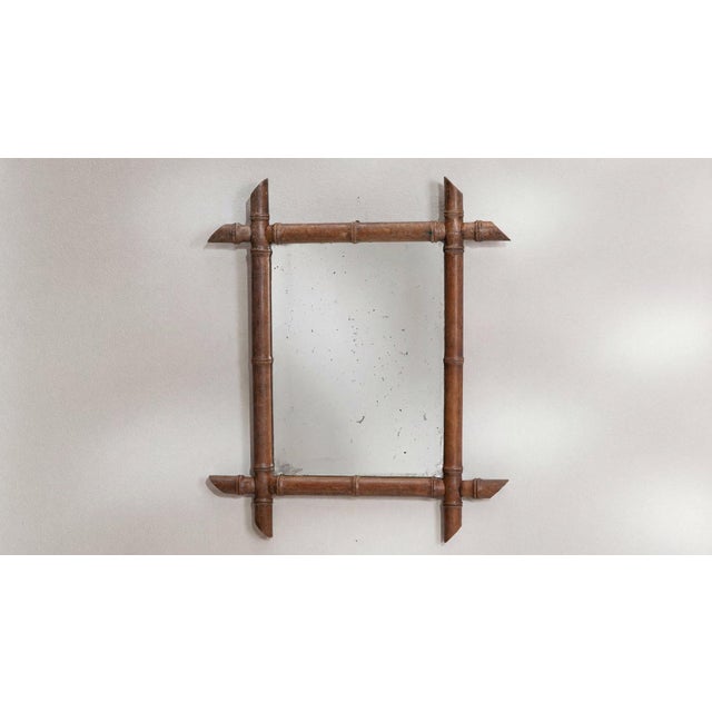 19th Century France Tan Wood Mirror For Sale In Greensboro - Image 6 of 10