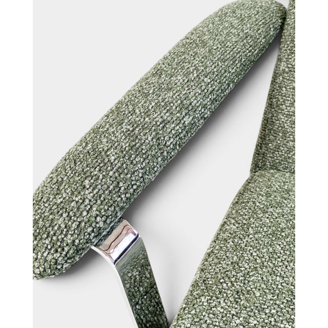 Forest Green Ergonomic Lounge Chair in Green Wool Bouclé by Mood Copenhagen, 2010s For Sale - Image 8 of 10