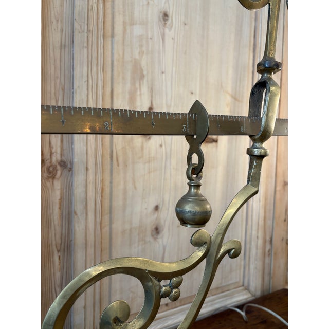 P Quindici 19th Century Chilog Brass and Marble Balance Scale For Sale - Image 10 of 11