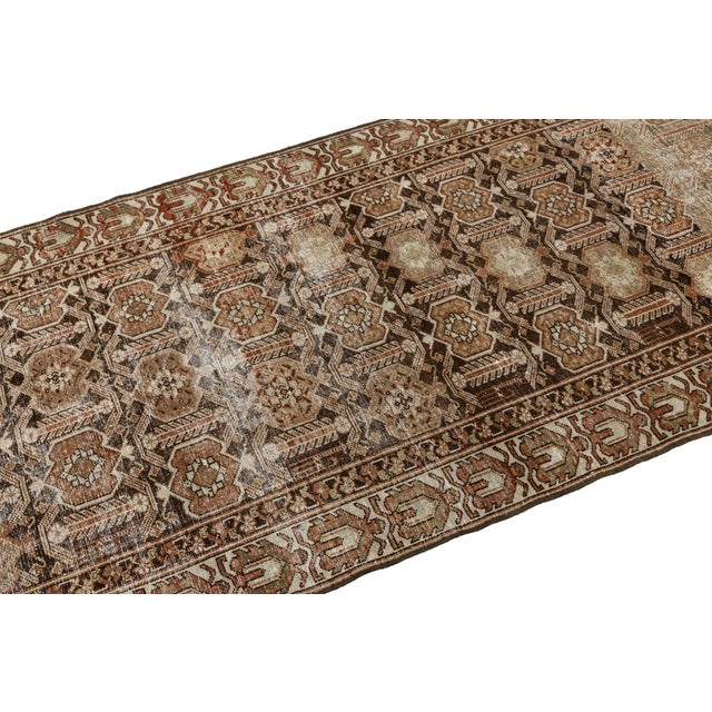 Textile 19th Century Antique Malayer Wool Runner Rug With Geometric Trellis Motif For Sale - Image 7 of 10
