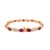 Metal VRJewels 5.02Ct Ruby & Diamond Art Deco Style Tennis Bracelet in 14k Gold For Sale - Image 7 of 14
