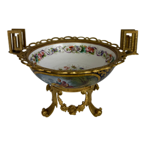 19th Century Sevres Porcelain & Gilt Bronze Centerpiece