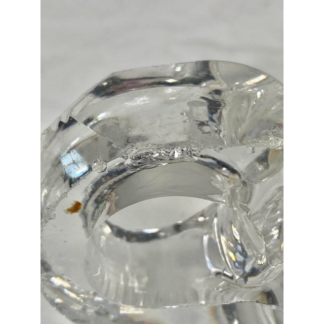 Vintage Cut Glass Handled Dish For Sale - Image 11 of 13