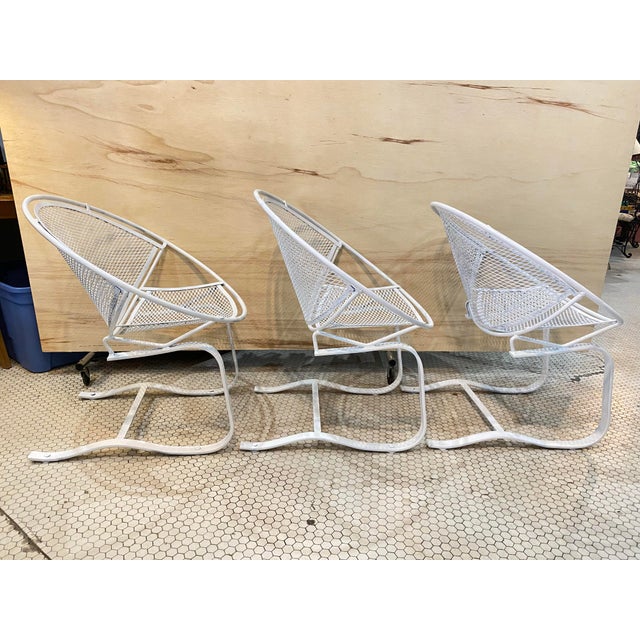 Mid-Century Modern 1950s Set of 3 Maurizio Tempestini Salterini Radar Springer Lounge Chairs Attributed For Sale - Image 3 of 8