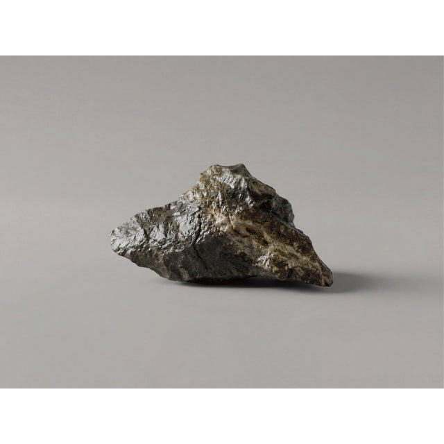 Sculptural Crystal Vase With Natural Stone – One of a Kind Coffee Table Art For Sale - Image 4 of 8
