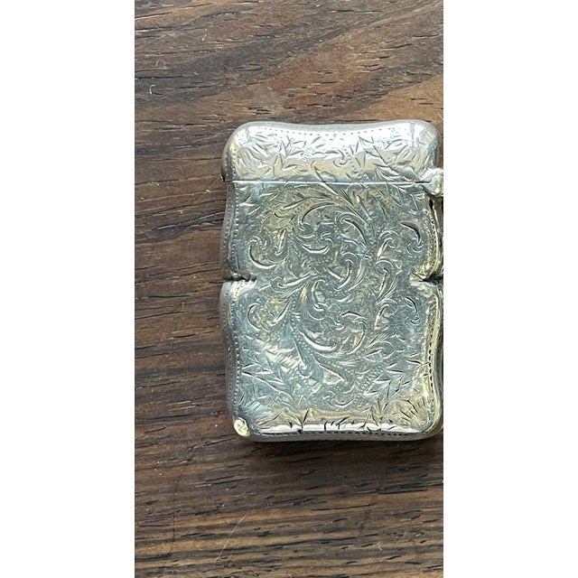 English Silver Matchboxes, 1800s, Set of 2 For Sale - Image 3 of 8