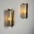 Large Brass and Pressed Glass Sconces by Jacques Adnet, France, 1960s, Set of 2 For Sale - Image 6 of 18