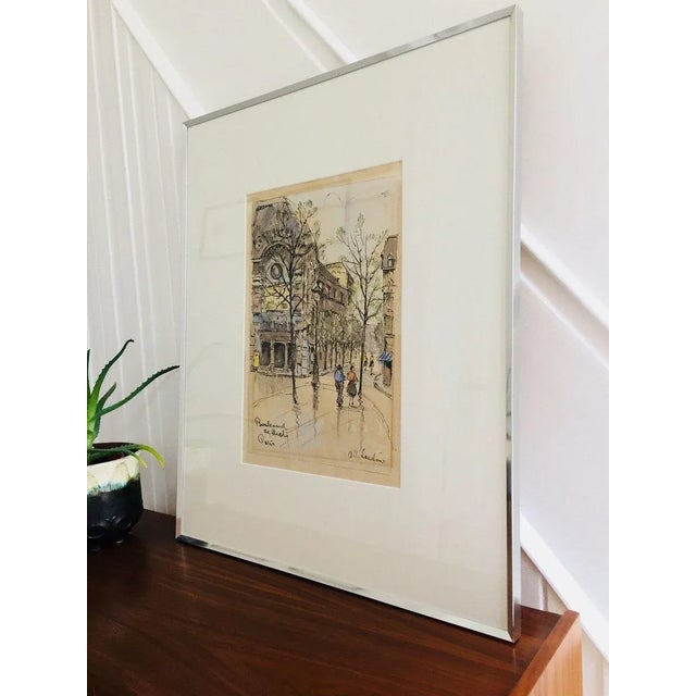 Soutine Art Arts Painting, Paris, 1930s, Watercolor For Sale - Image 4 of 8