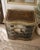 Traditional Vintage Bird Decoupaged Four-Drawer Dresser With Antiqued Finish For Sale - Image 3 of 7