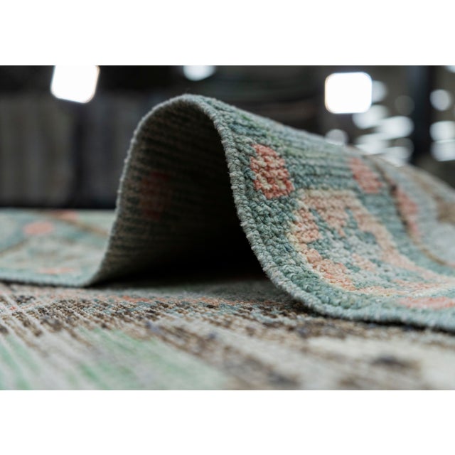 Textile Turkish Oushak Rug 2'11" x 14'2" #20017 For Sale - Image 7 of 8