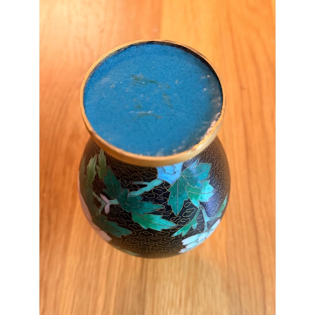 Mid 20th Century Vintage Chinese Cloisonné Vase For Sale - Image 5 of 10