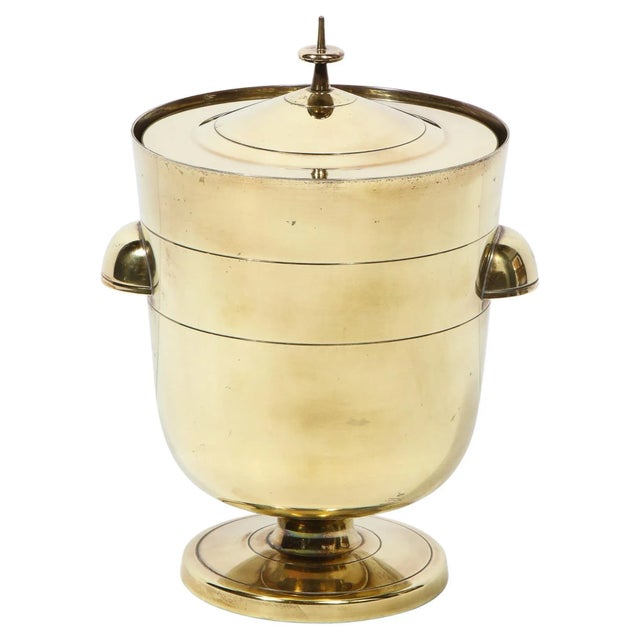 Mid-Century Modern Lidded Ice Bucket by Tommi Parzinger for Dorlyn Silversmiths For Sale - Image 11 of 11