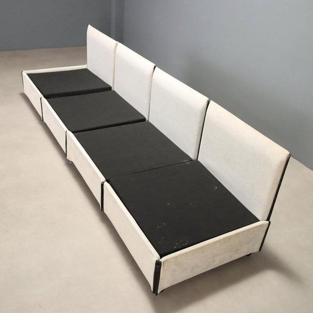 White Chair-a-Bank Sofa attributed to Mario Bellini for Cassina For Sale - Image 8 of 13