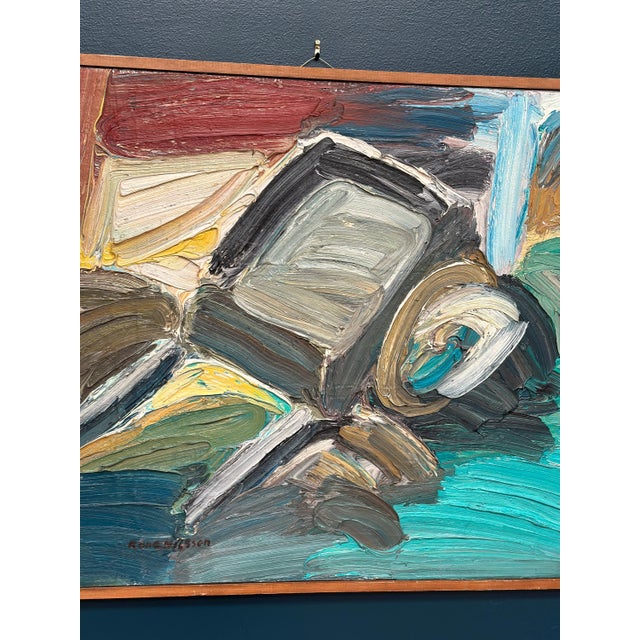 Rune Nilsson, Monday Feeling, 1950s, Oil Painting on Panel, Framed For Sale - Image 12 of 17