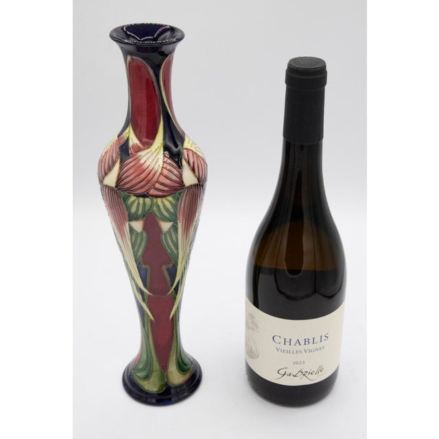 Art Nouveau Moorcroft by Philip Gibson Pottery Vase - Trinity Design - 12 1/2" H For Sale - Image 3 of 5