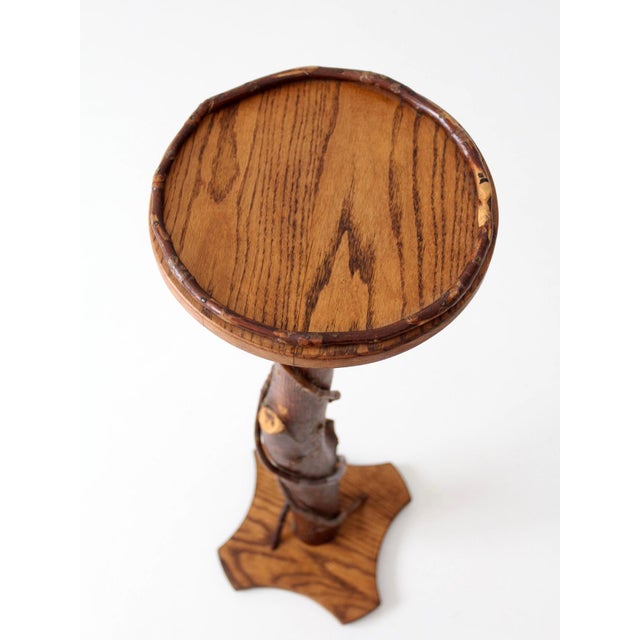 Vintage Rustic Adirondack Twig Plant Stand For Sale - Image 17 of 17